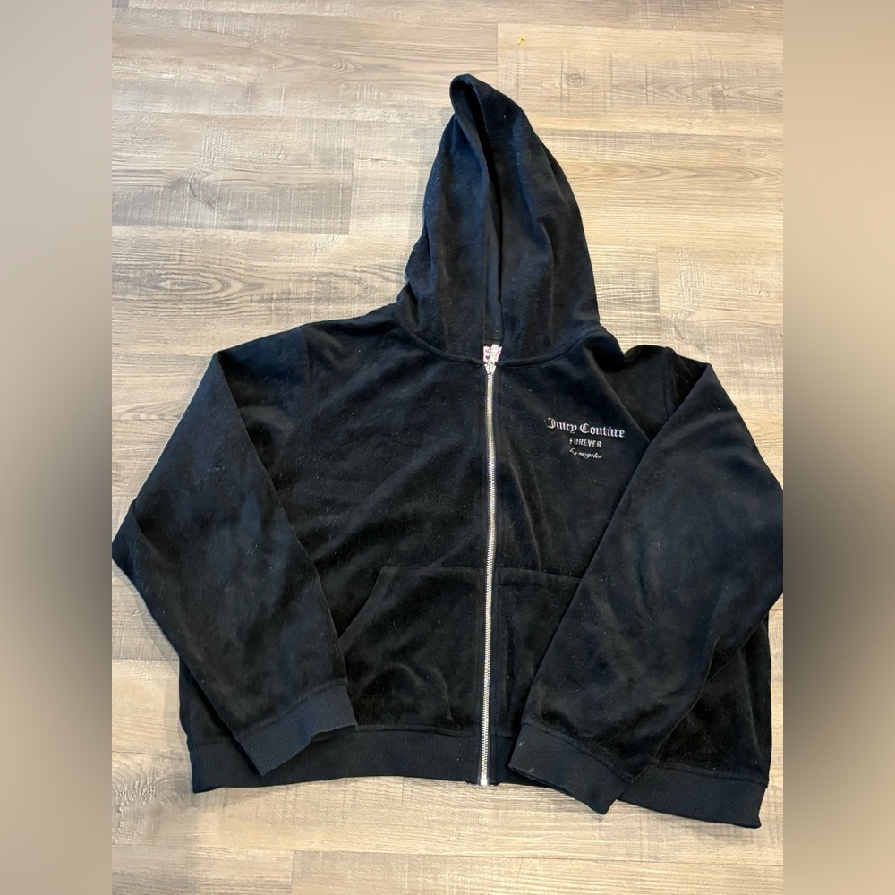 Juicy Couture Black Zip-Up Hoodie